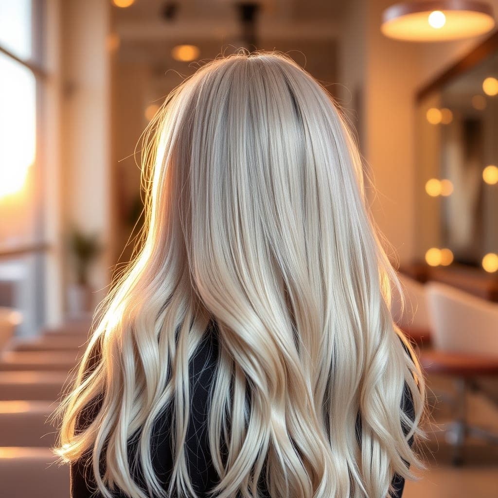 Morena iluminada com mechas naturais no salão Biia Souza, Ilha de Itaparica